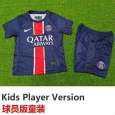 [PLAYER] 2024/25 PSG Home Blue Player Kids Soccer jersey