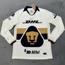 2025/26 Pumas UNAM Home Fans Long Sleeve Soccer jersey