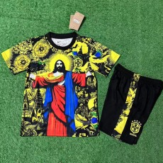 2025 Brazil Special Edition Fans Kids Soccer jersey