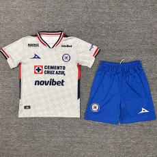 2025/26 Cruz Azul Away Fans Kids Soccer jersey