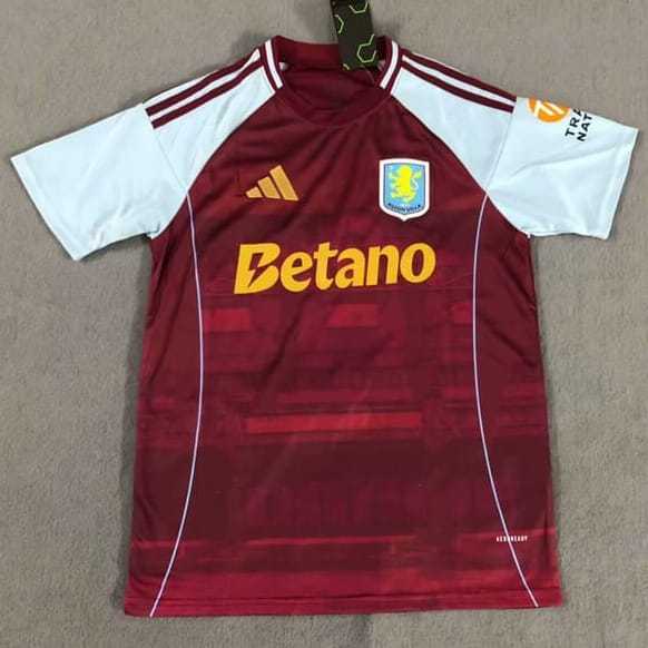 2025/26 Aston Villa Special Edition red  white Fans Soccer jersey