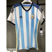 [PLAYER] 2014 Argentina Home Retro Soccer jersey