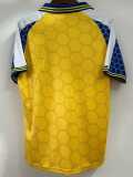 1998 Ukraine Home Yellow Retro Soccer jersey