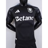[PLAYER] 2025/26 Aston Villa Away Black Player Soccer jersey