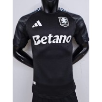 [PLAYER] 2025/26 Aston Villa Away Black Player Soccer jersey