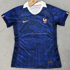2025 France Home Dark Blue Fans Women Soccer jersey