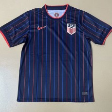 2025 USA Away Dark Blue Fans Soccer jersey