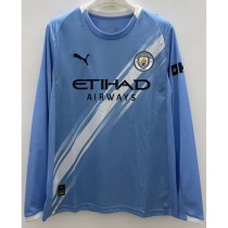 2025/26 Man City Home Fans Long Sleeve Soccer jersey