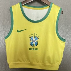 2025 Brazil Yellow Yoga Vest Training Shirts