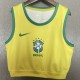 2025 Brazil Yellow Yoga Vest Training Shirts