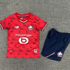 2025/26 Lille Home Fans Kids Soccer jersey