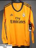 [PLAYER] 2013/14 R MAD 3RD Retro Player Long Sleeve Soccer jersey