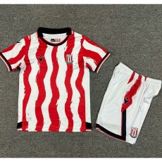 2025/26 Stoke City Home Fans Kids Soccer jersey