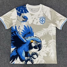 2025 Brazil White Training Shirts