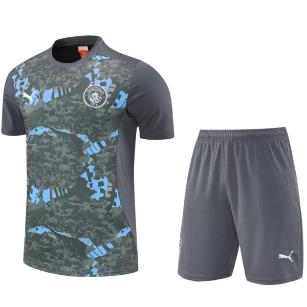 2025/26 Man City Gray Training Shorts Suit