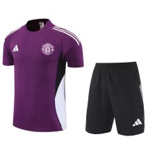 2025/26 Man Utd Purple Training Shorts Suit