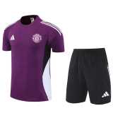 2025/26 Man Utd Purple Training Shorts Suit