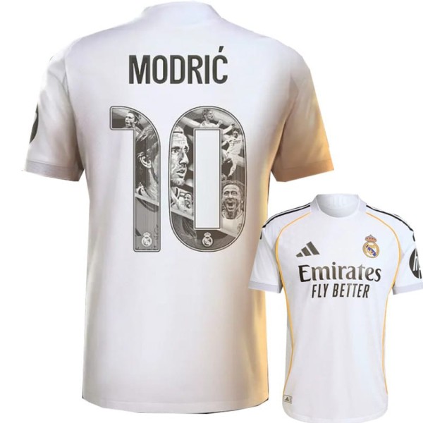 2025/26 R MAD Home MODRIC #10 Print Picture Number Fans Soccer jersey