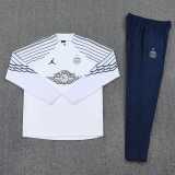 2025/26 PSG White Jordan Half Pull Tracksuit