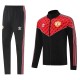 2025/26 Man Utd Black Red Tracksuit