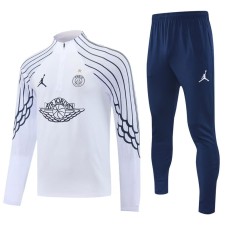 2025/26 PSG White Jordan Half Pull Tracksuit
