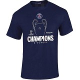 2025/26 PSG Blue CHAMPIONS High Quality Casual Cotton T-shirt