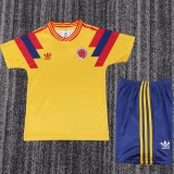 1990 Colombia Home Retro Kids Soccer jersey