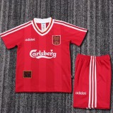 1995/96 LIV Home Retro Kids Soccer jersey