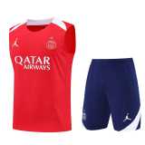 2025/26 PSG Red Tank top Training Shorts Suit