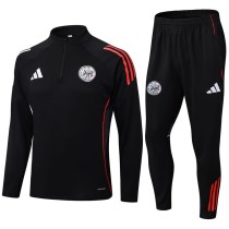 2025/26 Ajax Black Half Pull Tracksuit