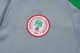 2025 Nigeria Gray Half Pull Tracksuit