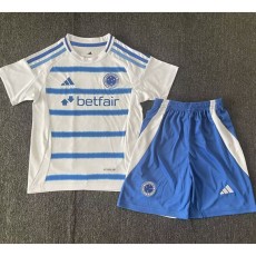 2025/26 Cruzeiro Away Fans Kids Soccer jersey