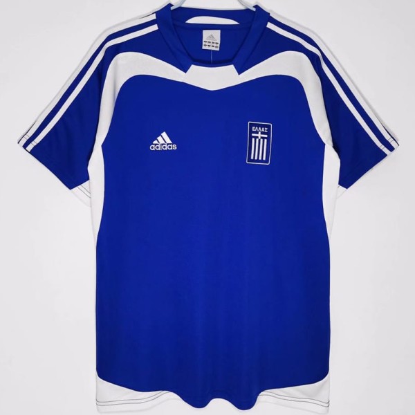 2004 Greece Home Retro Soccer jersey