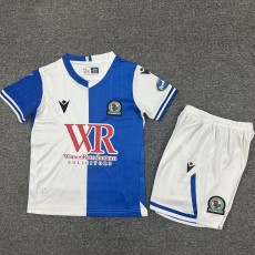 2025/26 Blackburn Rovers Home Fans Kids Soccer jersey