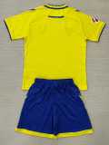 2025/26 Cadiz Home Yellow Fans Kids Soccer jersey