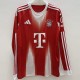 2025/26 Bayern Home Red Fans Long Sleeve Soccer jersey