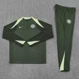 2025/26 CHE Army green Half Pull Tracksuit