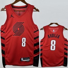 2022/23 TRAIL BLAZERS AVDIJA #8 Trapeze Edition Top Quality Hot Pressing Red NBA Jerseys
