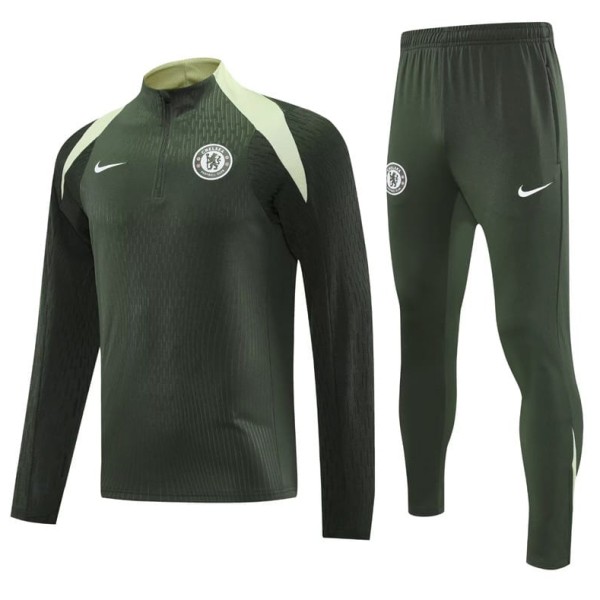2025/26 CHE Army green Half Pull Tracksuit