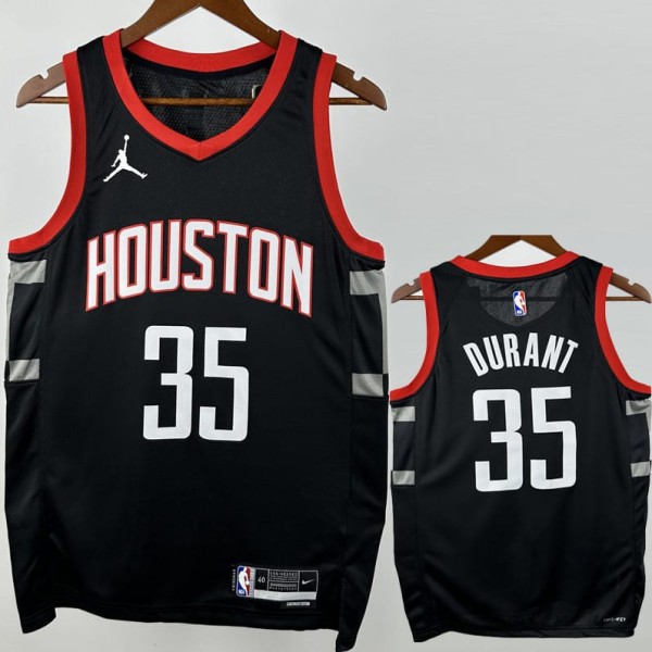2023/24 ROCKETS DURANT #35 Top Quality Hot Pressing Black NBA Jerseys