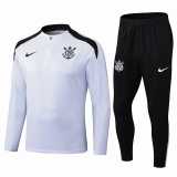 2025/26 Corinthians White Half Pull Tracksuit