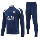 2025/26 PSG Dark Blue Half Pull Tracksuit