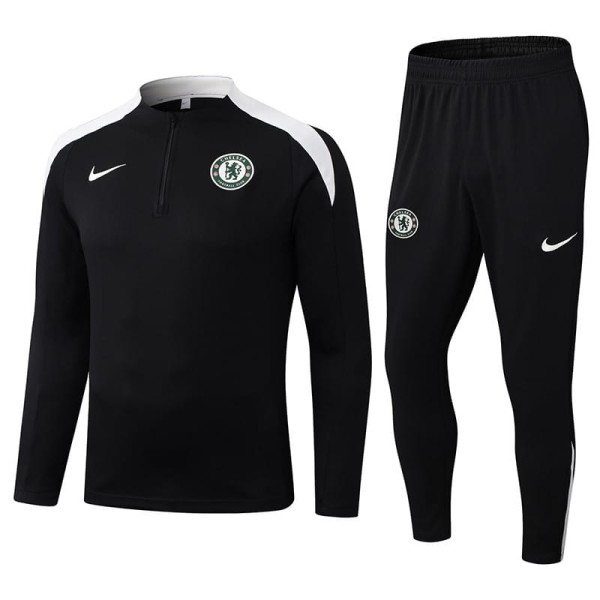 2025/26 CHE Black Half Pull Tracksuit
