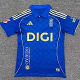 2025/26 Real Oviedo Home Blue Fans Soccer jersey