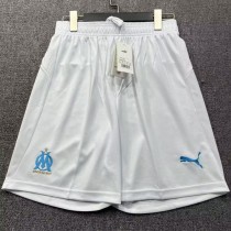 2025/26 Marseille Home White Fans Soccer Shorts