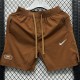 WQD Brown Casual Shorts Pants