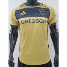 [PLAYER] 2025/26 Boca Juniors Away Yellow Player Soccer jersey