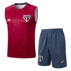 2025/26 Sao Paulo FC Red Training Shorts Suit