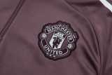 2025/26 Man Utd Chocolate Half Pull Tracksuit