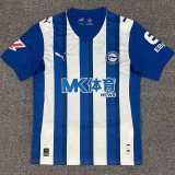 2025/26 Alaves Home Blue Fans Soccer jersey